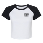 Load image into Gallery viewer, Womens Crop Baseball Tee