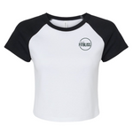Load image into Gallery viewer, Womens Crop Baseball Tee