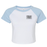 Load image into Gallery viewer, Womens Crop Baseball Tee