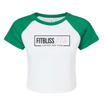 Load image into Gallery viewer, Womens Crop Baseball Tee