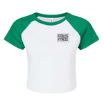 Load image into Gallery viewer, Womens Crop Baseball Tee