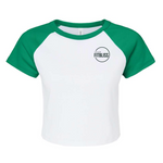 Load image into Gallery viewer, Womens Crop Baseball Tee
