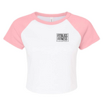 Load image into Gallery viewer, Womens Crop Baseball Tee