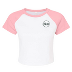 Load image into Gallery viewer, Womens Crop Baseball Tee