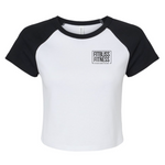 Load image into Gallery viewer, Womens Crop Baseball Tee
