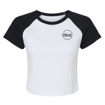 Load image into Gallery viewer, Womens Crop Baseball Tee
