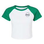 Load image into Gallery viewer, Womens Crop Baseball Tee
